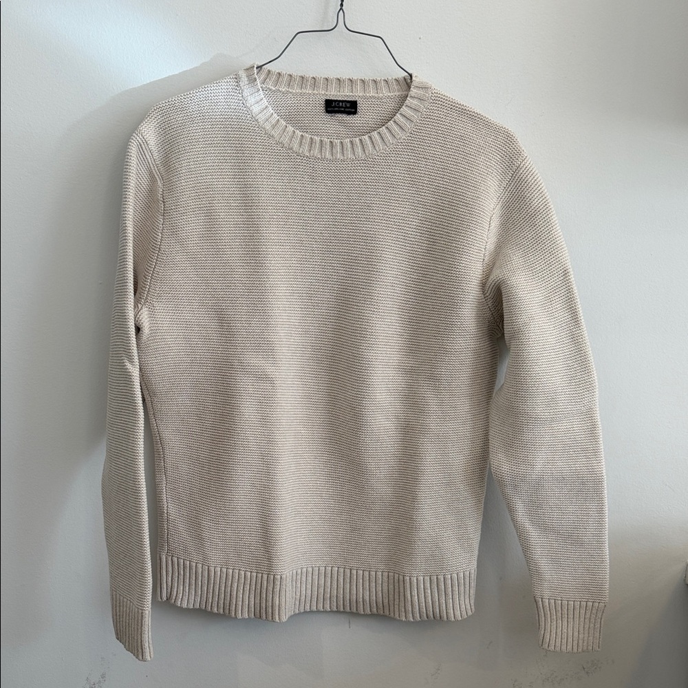 J. Crew Men's Beige Crewneck Sweater
